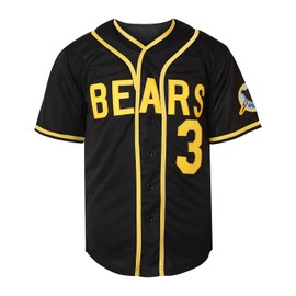 Bad News Bears #12 Tanner Boyle Movie 1976 Chico's Bail Bonds Baseball Jersey (XX-Large, 3 Black)