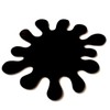 4 Splash Black Acrylic Coasters