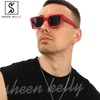 SHEEN KELLY Rectangular Retro Sunglasses Women Men Square Vintage Chunky