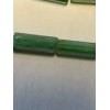 Handmade Lamp work hand made 14x8mm Frosted green tubes shaped