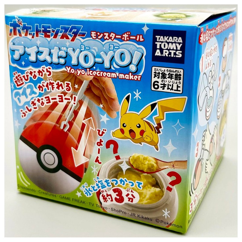 Ice Da Yo-yo Pokeball Home Ice Cream Maker with 10