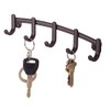 iDesign York Lyra Wall-Mounted Key Holder, Metal Key Hooks Strip