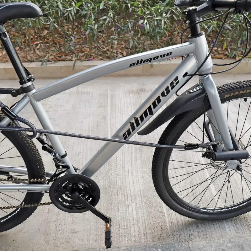 Candado Para Bicicleta Y Moto Con Contra Agua Acero Cadena