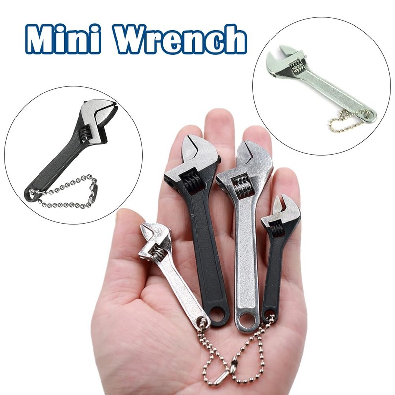 TopHomer Small Spanner Adjustable Wrench Non-Slip Mini Jaw Spanner Wrench