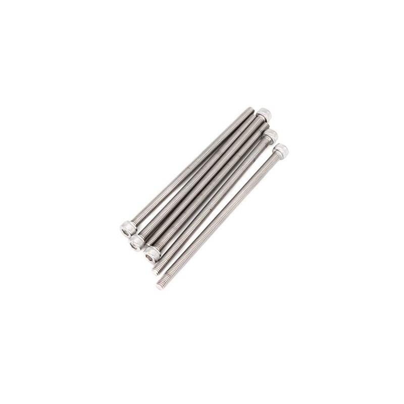 binifiMux 6pcs M6 x 120mm Full Thread 304 Stainless Steel