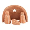 Mud Pie Terra Nativity Table SITTERS, Dark Orange