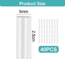 HINFHI 40 Pieces Of Shoelace Accessories, Shoe Parts Replacement, Diy Shoelace Material, Shoelace Fixing Rubber Cover.