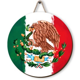 Mexican Independence Day Wooden Wreaths for Front Door Viva Mexico Welcome Sign Mexican Party Decor Mexican Independence Day Decorations for Home Party