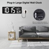 XREXS Large Digital Wall Clock with Remote Control, 16.5 Inch