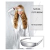 4 Pairs Futuristic Narrow Cyclops Sunglasses Robot Space Costume Color