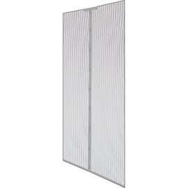 Magnetic Mosquito Net, Adjustable for Windows and Doors, Mosquito Net, Fixing and Flap, 140 x 250 cm, Height and Width, Adjustable, Washable and Easy to Install (Grey)
