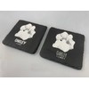 Rustic Slate Custom Coasters- Set of two - Includes Non-slip