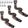 3 pack Flexible Rain Gutter Downspout Extensions,Drain Downspout Extender,Gutter Extension