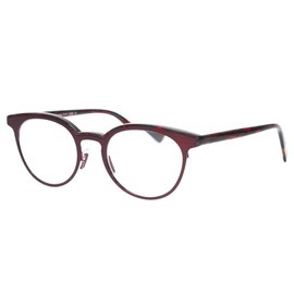 Calabria EB Low Hanging Fruit Round Blue Light Blocking Reading Glasses +1.25 Red Grey Glitter Marble Women