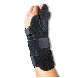 NeoPhysio Wrist Brace with Thumb Splint Excellent Support and Protection. Right Hand. Size Large