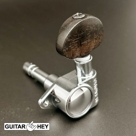 Grover Products NEW Grover 106 Original Locking Rotomatic Tuners LARGE EBONY Buttons 3x3, NICKEL