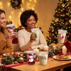 Xuelimei 16oz Christmas Disposable Plastic Cups with Strawless Sip Lids-Xmas