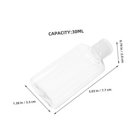 BUGUUYO 10pcs Travel Dispenser Bottles Leakproof Cap Containers for Toiletries Portable Squeeze Bottles for Shampoo Lotion and Cosmetics