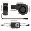 97mm x 33mm BBQ Fan 12V Blower with 110V/120V Variable