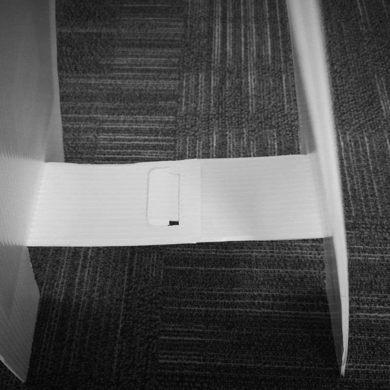 Do not enter - Santa/Elves at work Double-sided free-standing floor