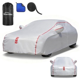 Car Cover, 360° Underbody Wrap Design, All-Weather Waterproof Car Cover, Suitable for Sedans, Vehicle Body Length 186 to 193 Inches