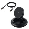 Elecom W-MA08BK Qi2 Charger, Stand, 15W, Type-C Input, Foldable, Black