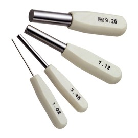 Niigata Seiki SK Steel Pin Gauge, Single Item, Rose with Shank, Gauge Length 0.1 inch (3 mm), AG 0.08 inch (0.20 mm)