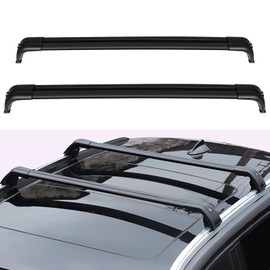 2PCS Black Roof Rack Crossbars Replacement for Land Rover for LR4 2010-2016 for Land Rover for LR3 2005-2009 (Fits Side Rails Models ONLY) AZHZ Aluminum Alloy Roof Rack Crossbars