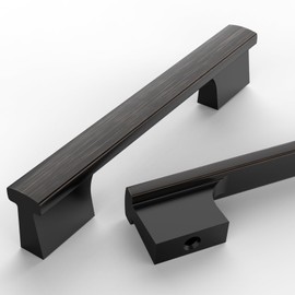 Asidrama 10 Pack 3.75 Inch(96mm) Oil Rubbed Bronze Kitchen Cabinet Handles, Cabinet Pulls Kitchen Cabinet Hardware for Cupboard Drawer Pulls