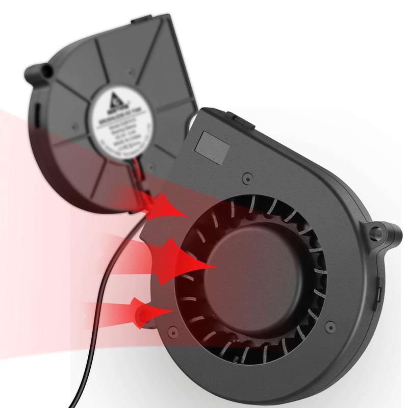 GDSTIME 75mm x 15mm 5V DC USB Fan, Small Mini