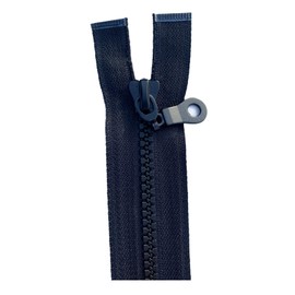 Chunky No.5 Plastic Molded Zip Open End (Black (322), 24 inch - 60 cm (Open End))