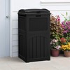 Greesum 33 Package Delivery Box for Outside, Waterproof Resin Garbage