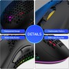 Wireless Lightweight Gaming Mouse Honeycomb with 7 Button Multi RGB