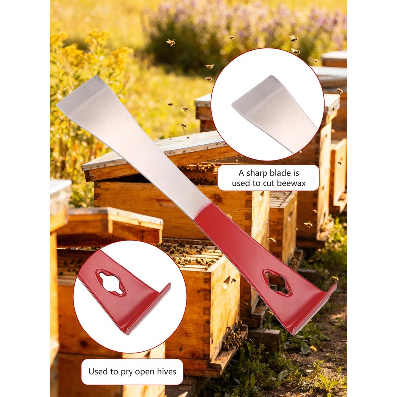 Duseu 2PCS Stainless Steel Bee Hive Tool - Beekeeping Supplies