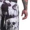 Yakuza Men's Horned FU Swim Shorts, White, 3 XL