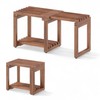 Tranquillo Extend Length 29 Inches Shower Stool Bench Chair (Teak,