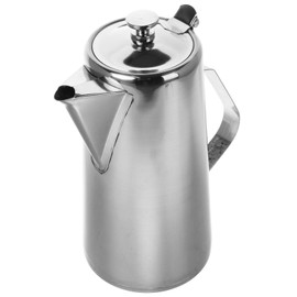 Luxshiny Stainless Steel Pitcher with Lid 2L Tea Kettle Cold Water Jug Juice Pitcher Water Carafe Pot Beverage Dispenser Lemonade Milk Container for Restaurant Home Office