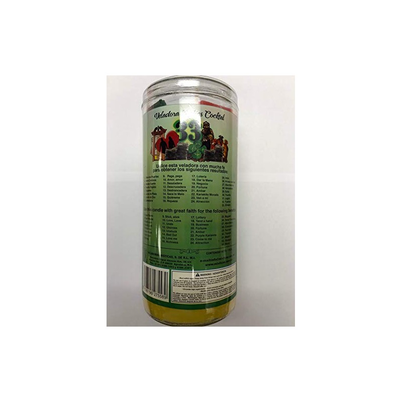 33 Essences (33 Esencias) 14 Day Prepared Scented Candle in