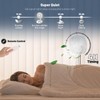Dhenrio Portable Oscillating Pedestal Fan with Romote, 4 Speed 120°