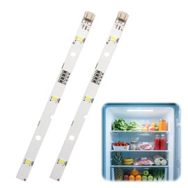 2 Stück LED-Lichtleiste für Rongsheng Hisense Kühlschrank E349766 MDDZ-162A 1629348 DC12V 2W Ersatz-Kühlschranklampe Beleuchtung für Kühlschrank KIFF5017 KIFF5020 KIFF7017 KIFF7020 KIFF7020