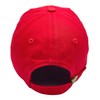 Vintage Washed Distressed Cotton Adjustable Baseball Cap (Red)