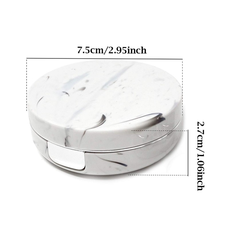 Honbay Fashion Marble Contact Lens Case Portable Contact Lens Box