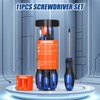 SORAKO 11-Piece Magnetic Screwdriver Set, 5 Phillips and 5 Slotted