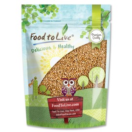 Food to Live Buckwheat Kasha, 1 Pound – Grechka, Toasted Whole Groats, Made from Hulled Seeds, Kosher, Bulk. Rich in Dietary Fiber, Copper, Manganese, and Magnesium, Sirtfood