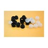 Medium Earbud Tips Silicone Rubber Replacements - 10 Black, 10