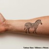 'Zebra' Temporary Tattoo - Water Resistant, Skin-Safe, Non-Toxic Transfer (TO00066647)