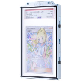 Sanseking 35PT Graded Cards Magnetic Card Holders, Hard Cards Holder Metal Frame Cards Sleeves Case,Fit Sports Cards Protector (Ice Blue)