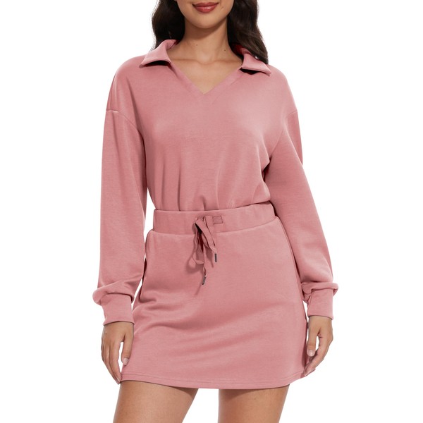 Casly Lamiit Womens 2 Piece Skort Outfits Lounge Tennis Skirt