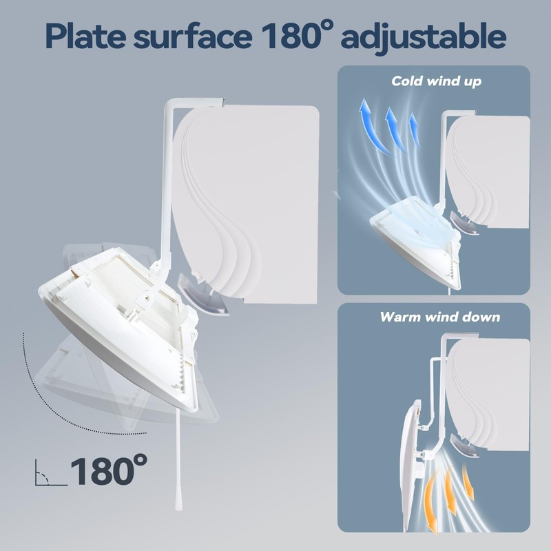 YANWEI Air Conditioner Deflector,Adjustable Retractable Blinds Suitable for Mini split