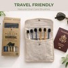 Pursonic Wide Head Toothbrush Set with Cedarwood Wooden Handle &